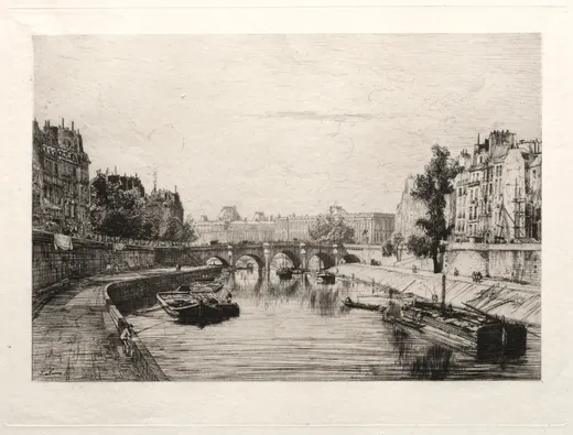 View from Pont St. Michel, Lalanne