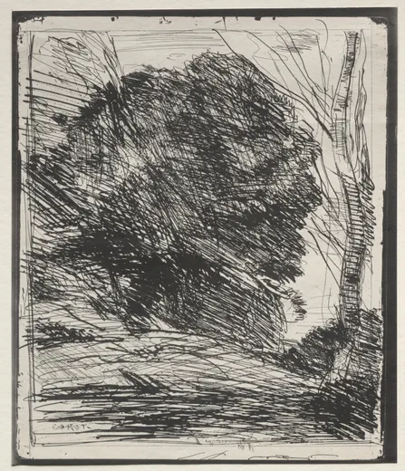 Trees on the Mountain, Corot