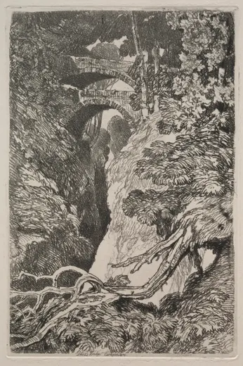 Liber Studiorum: Devil's Bridge, Cardiganshire, Cotman