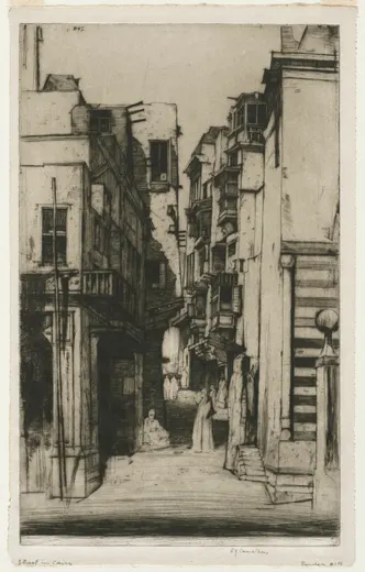 Street in Cairo, D. Y. Cameron