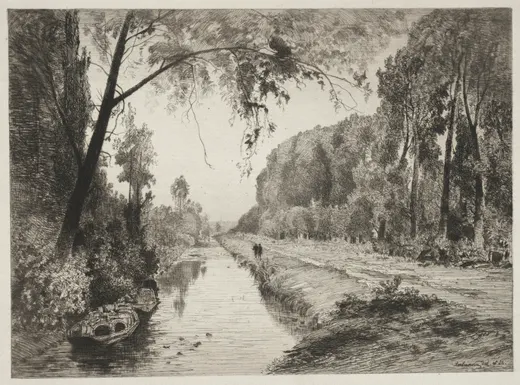 Canal at Pont Sainte-Maxence, Lalanne