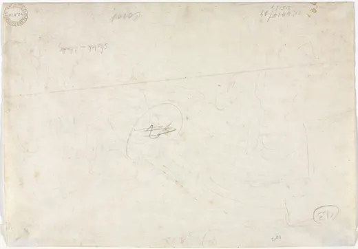 Sketch for a Landscape (verso), Corot