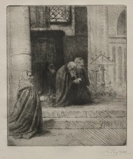 Interior of a Church, Legros