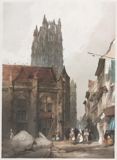 Picturesque Architecture in Paris, Ghent, Antwerp, Rouen:  St. Laurent, Rouen, France, Shotter Boys