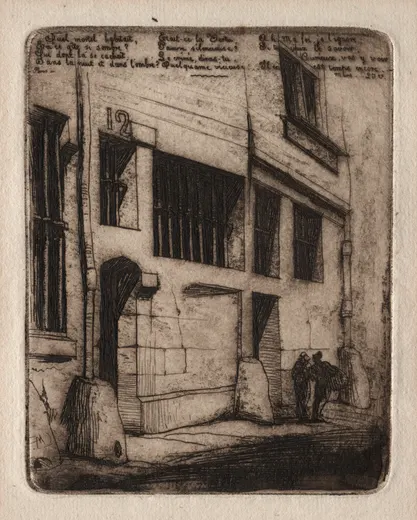 Etchings of Paris: The Street of the Bad Boys, Meryon