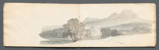 Sketchbook: Eildon Hills, Prout