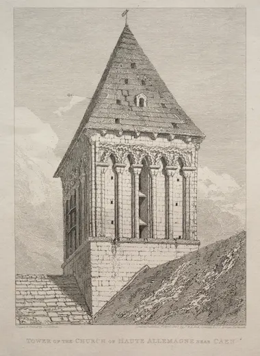 Tower of the Church of Haute Allemagne near Caen, Cotman