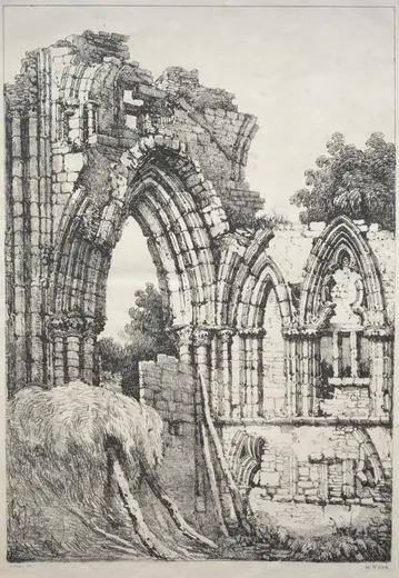 A Series of Ancient Buildings and Rural Cottages in the North of England: At York, Ruins, Prout