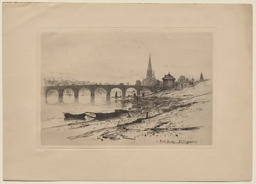Perth Bridge, D. Y. Cameron
