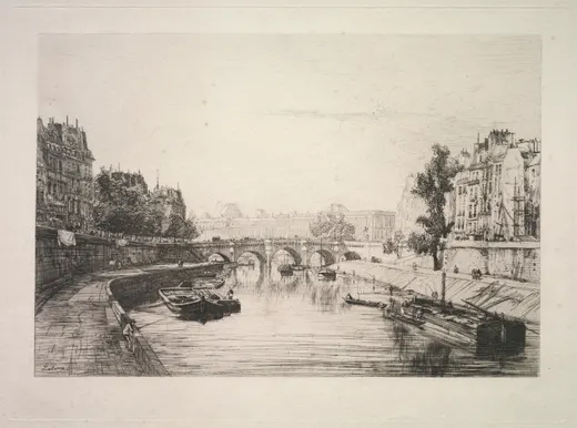 View from St. Michel Bridge, Lalanne