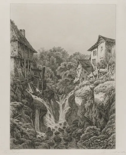 The Mill and Waterfall of Grésy near Aix-les-Bains, Bléry
