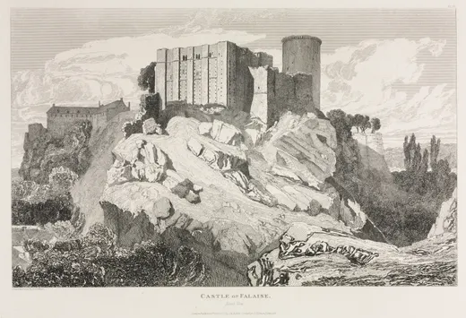 Architectural Antiquities of Normandy (Vol. II), Pl. 90: Castle of Falaise (North View), Cotman