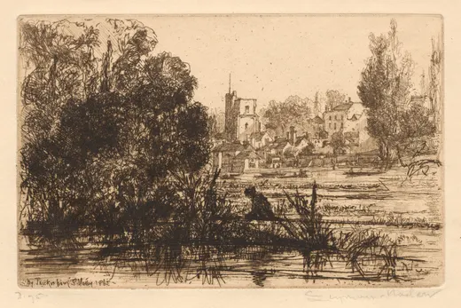 Hamerton's Portfolio III: Twickenham Church, Seymour Haden