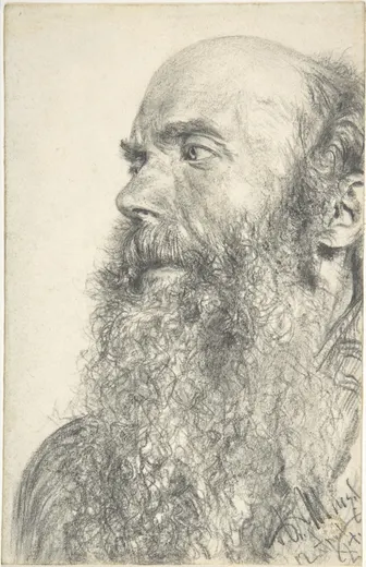 Head of a Bearded Man, Menzel