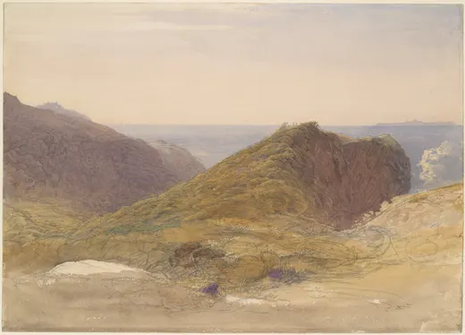 On the North Coast of Devon, Lundy Island in the Distance, Palmer