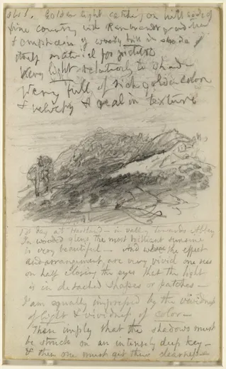 Page from a sketchbook, Palmer