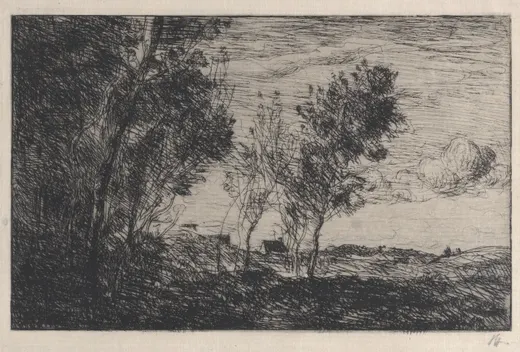 In the Dunes: Souvenir of the Woods at the Hague (Dans les dunes: Souvenir du bois de la Haye), Corot