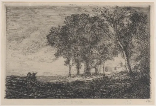 Italian Landscape (Paysage d'Italie), Corot
