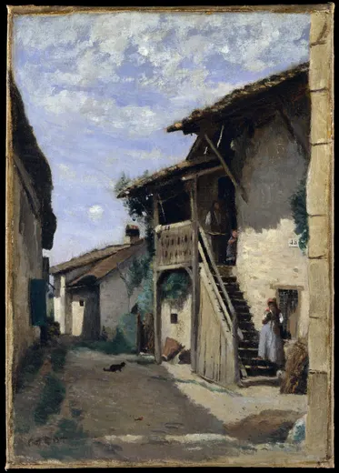 A Village Street: Dardagny, Corot
