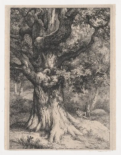 The Charlemagne, Oak Tree with an Eagle's Nest, Bléry